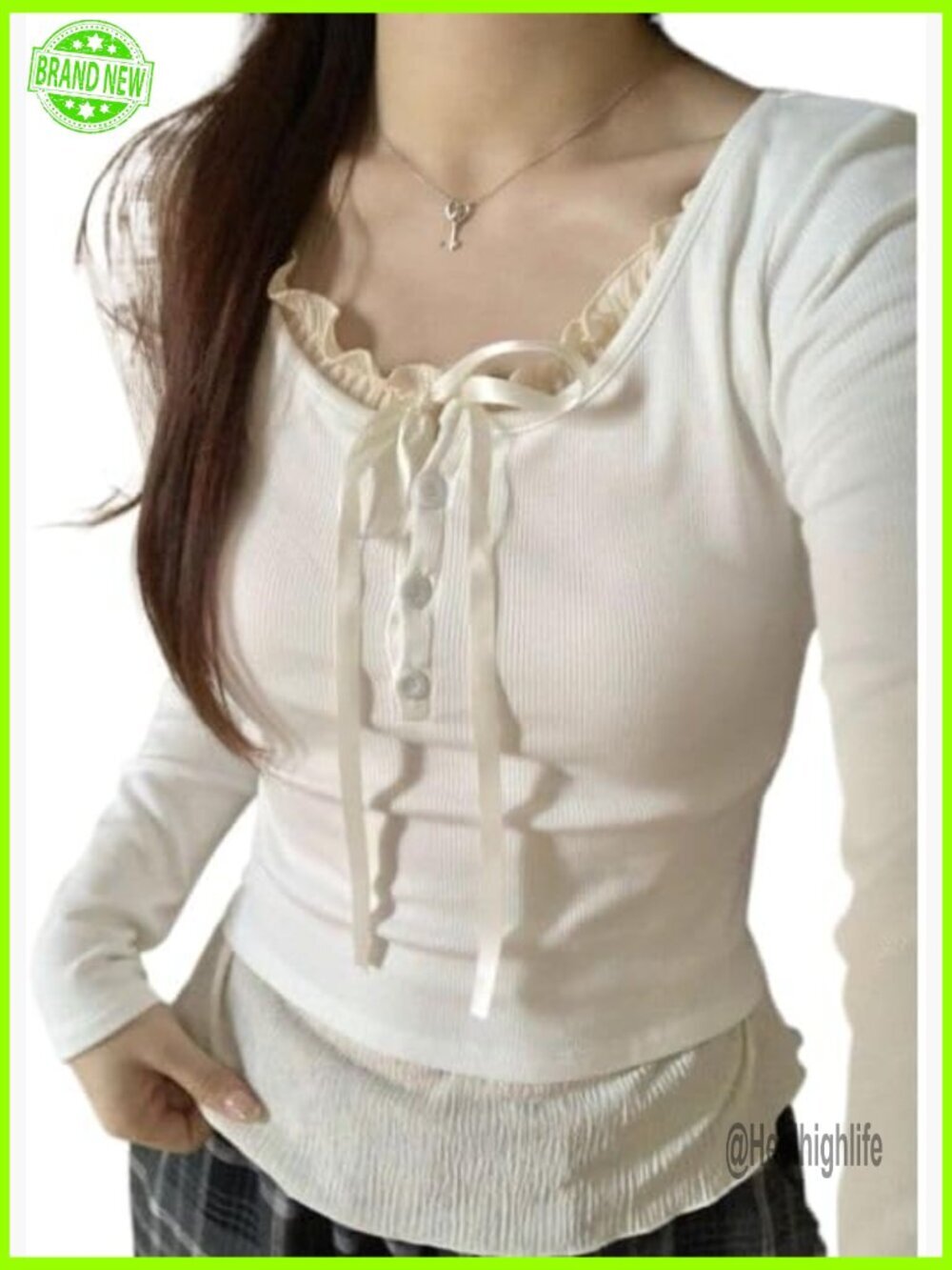 Y2K Fairycore Crop Top with Bow Tie Lace Patchwork